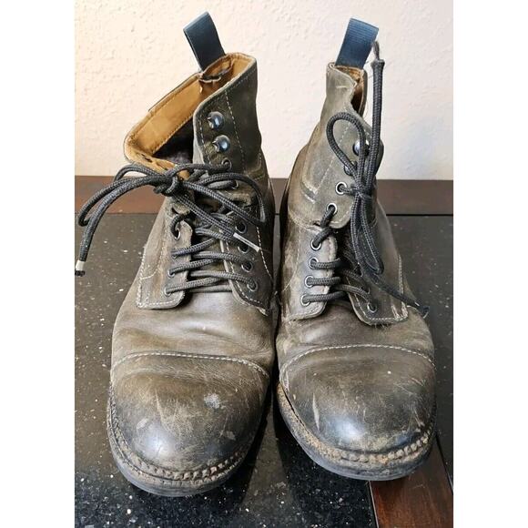 Clarks Men's Desert Ankle Lace Up Rustic Boots Brown Leather Size 8 - Picture 3 of 9